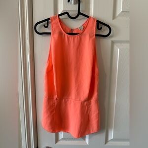 Wilfred Aritzia Filles Open Back Peplum Sleeveless Blouse Size 0